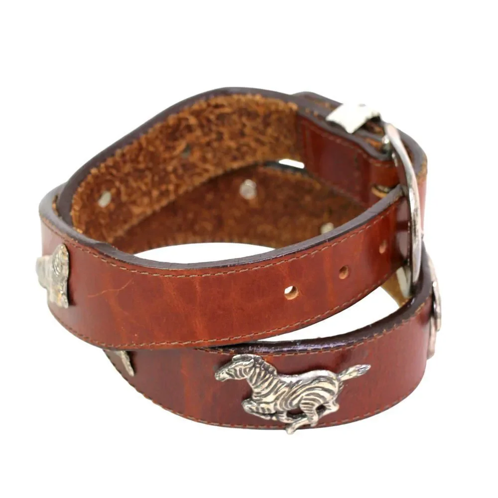 Honest BROWN GENUINE LEATHER 1 1/4